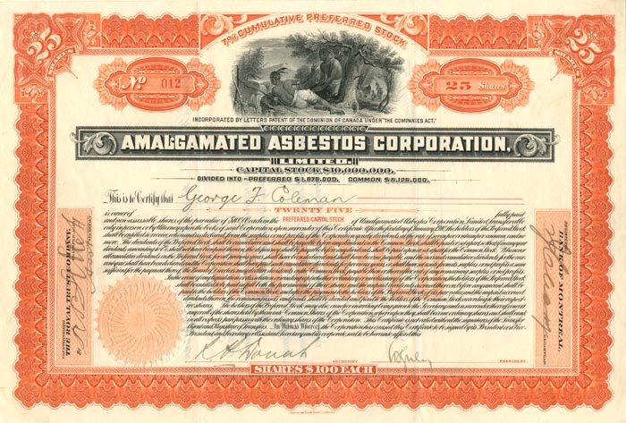 Amalgamated Asbestos Corporation